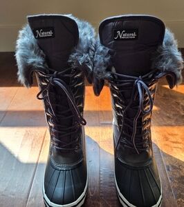 NEW With Box Natural Reflections Gray Winter Boots Womens Size 7M